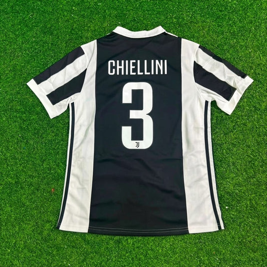 Giorgio Chiellini #3 Juventus 2017-2018 Retro Football Jersey