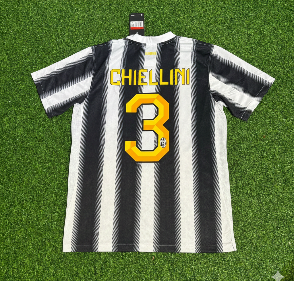 Giorgio Chiellini Juventus Home 2011 2012 Season Retro Jersey Trikot