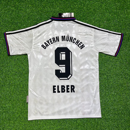 Giovane Elber Bayern München 1997–1998 Auswärts Weißes Retro Fußballtrikot