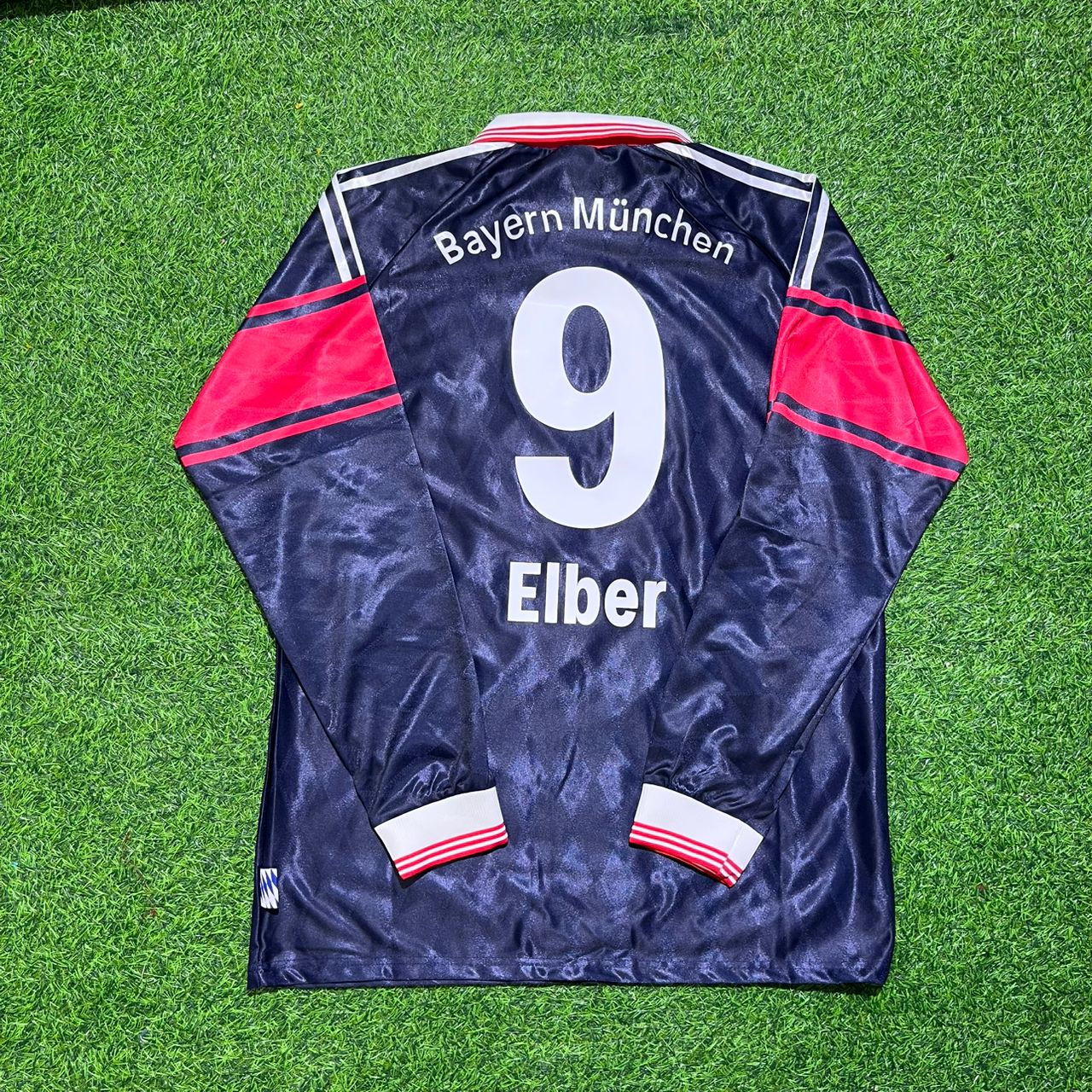 Giovane Elber FC Bayern München 1997/98 Saison Langarm Heim Retro Trikot