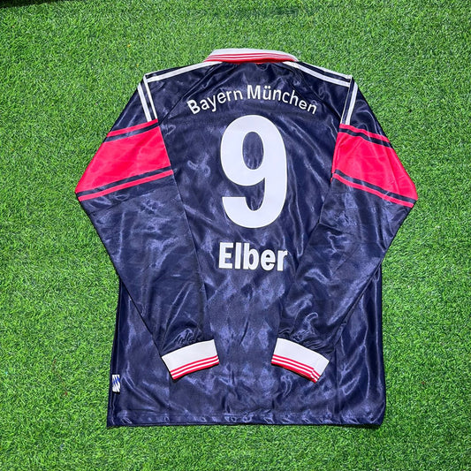 Giovane Elber FC Bayern München 1997/98 Saison Langarm Heim Retro Trikot