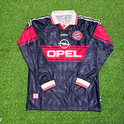 Giovane Elber FC Bayern München 1997/98 Saison Langarm Heim Retro Trikot