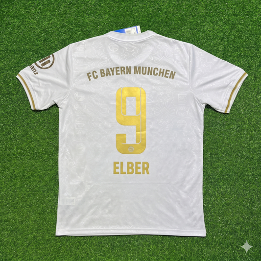 Giovane Elber #9 FC Bayern München 125 Years Anniversary Special-Edition White Jersey