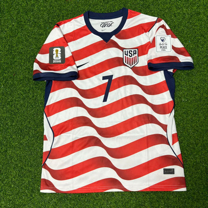 Giovanni Reyna 7- USA 2026 World Cup Home Football Jersey