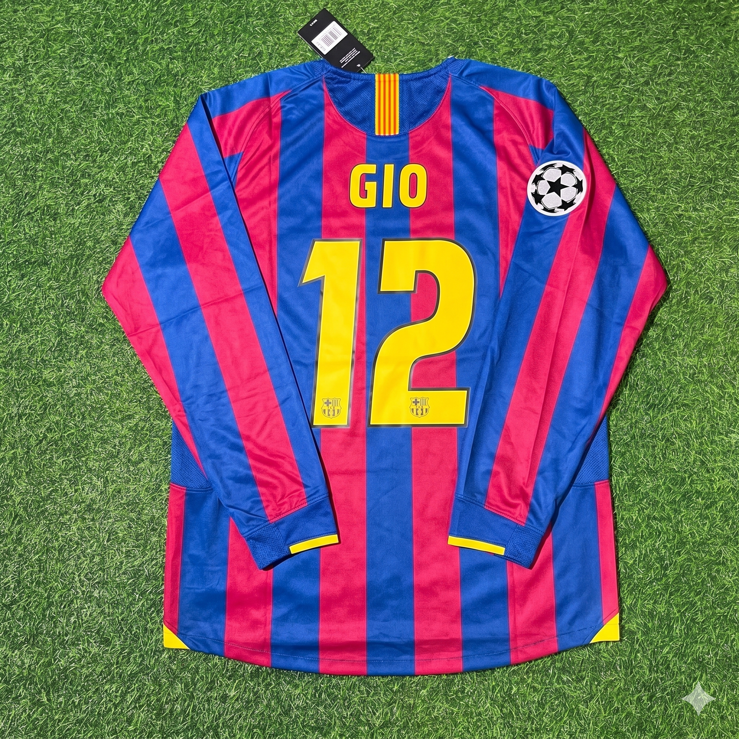Giovanni van Bronckhorst Barcelona 2006 Final Retro Football Jersey
