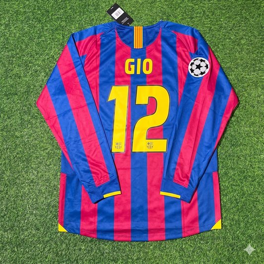 Giovanni van Bronckhorst Barcelona 2006 Final Retro Football Jersey