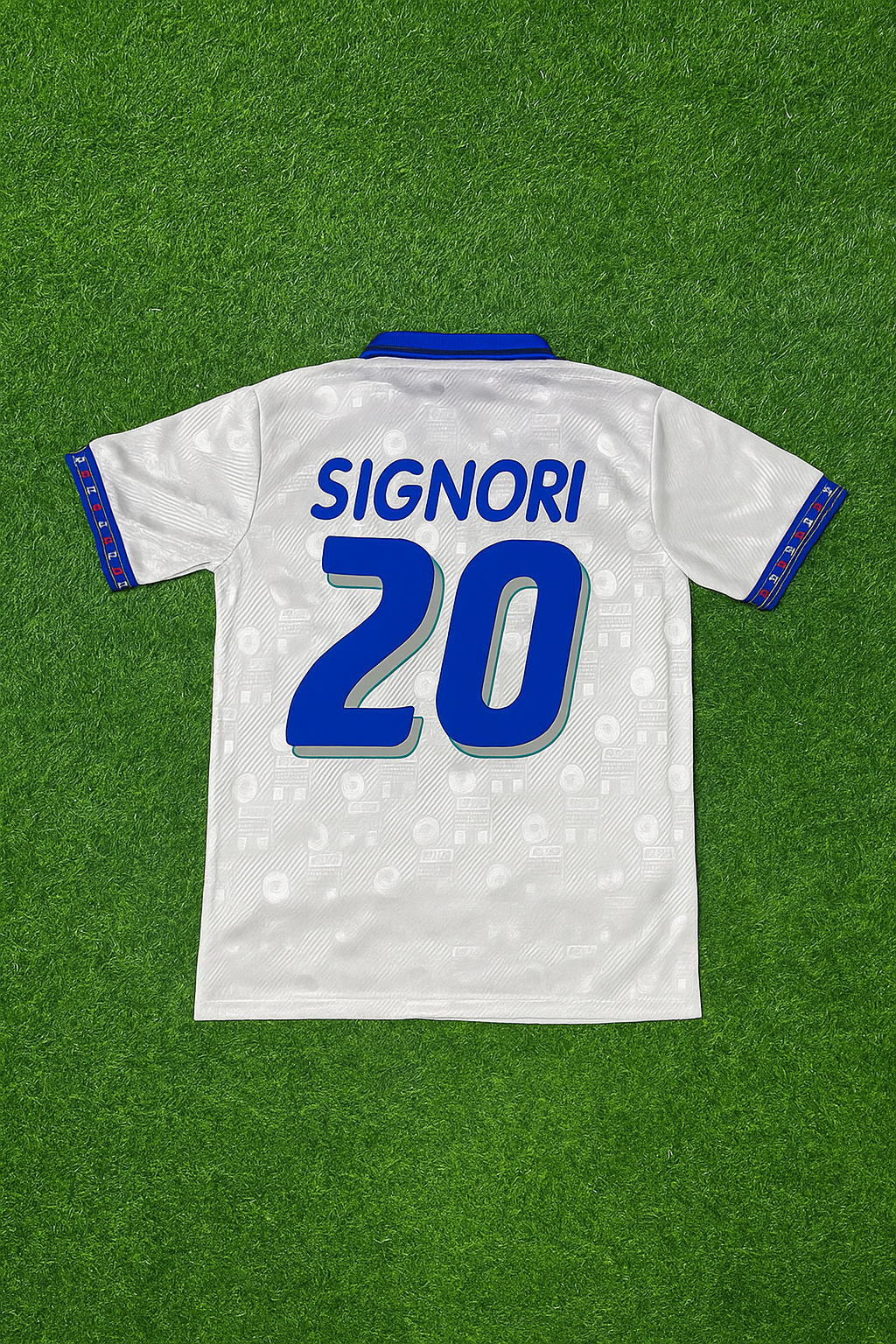 Giuseppe Signori Italy 1994 World Cup White Retro Football Jersey Kit