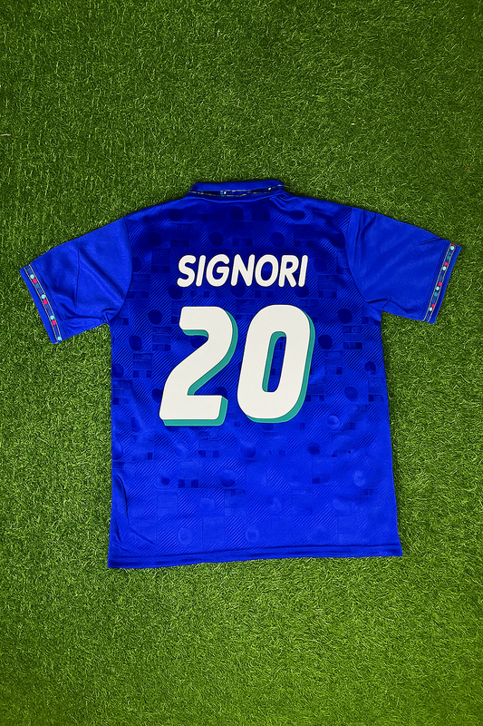 Giuseppe Signori 1994 World Cup Italy Retro Jersey Maillot Trikot Maglia Soccer Shirt
