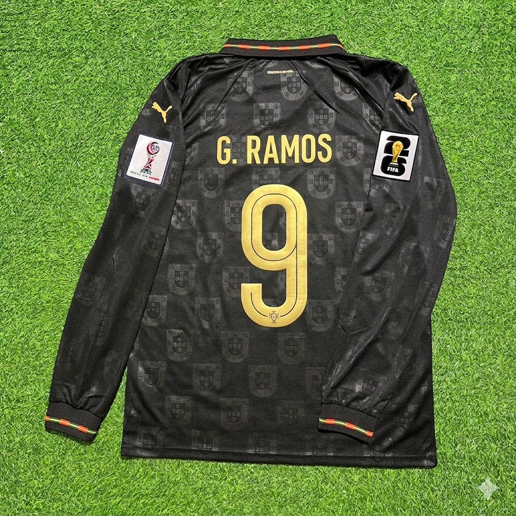 Gonçalo Ramos Portugal 2026 World Cup Home Long Sleeve Jersey Trikot Maillot