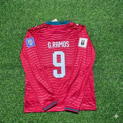 Gonçalo Ramos Portugal 2026 Red Home New Season Long Sleeve Football Jersey
