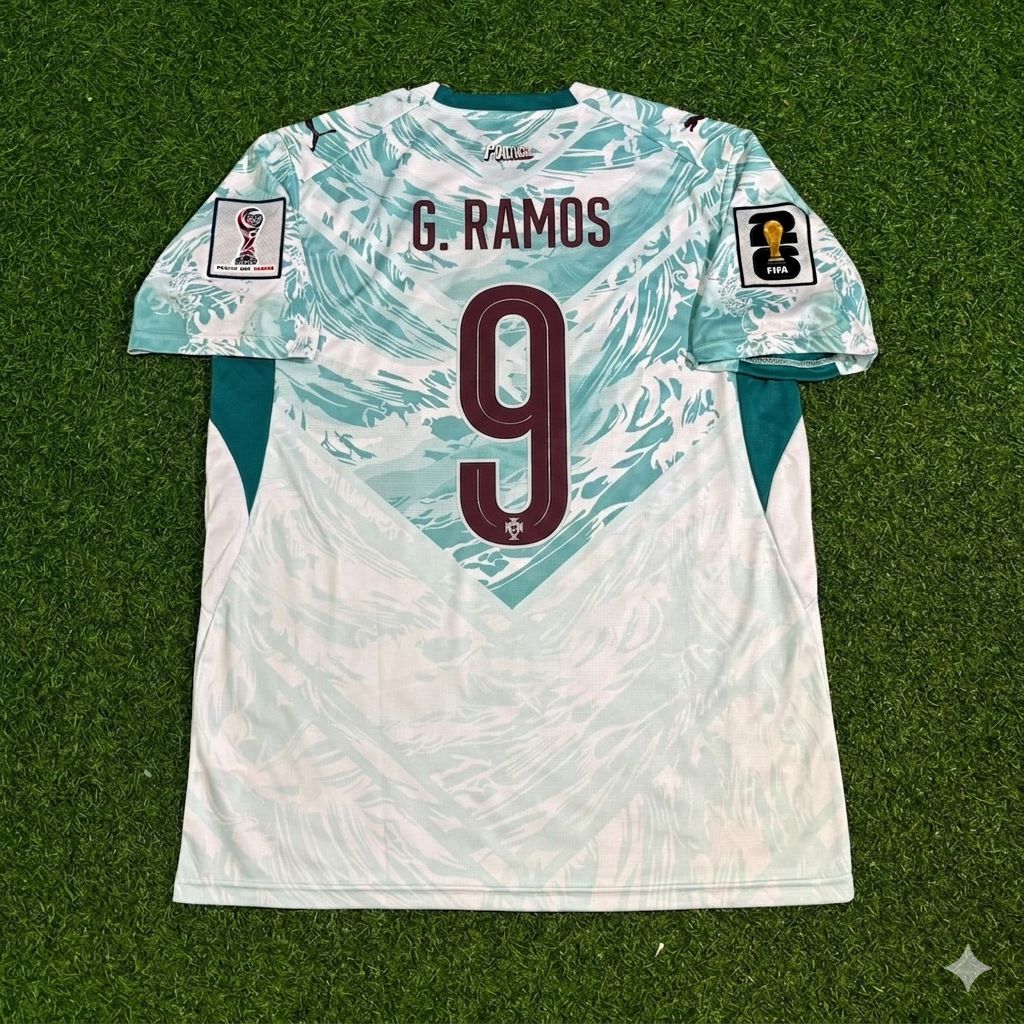 Gonçalo Ramos Portugal 2026 World Cup White Away Football Jersey