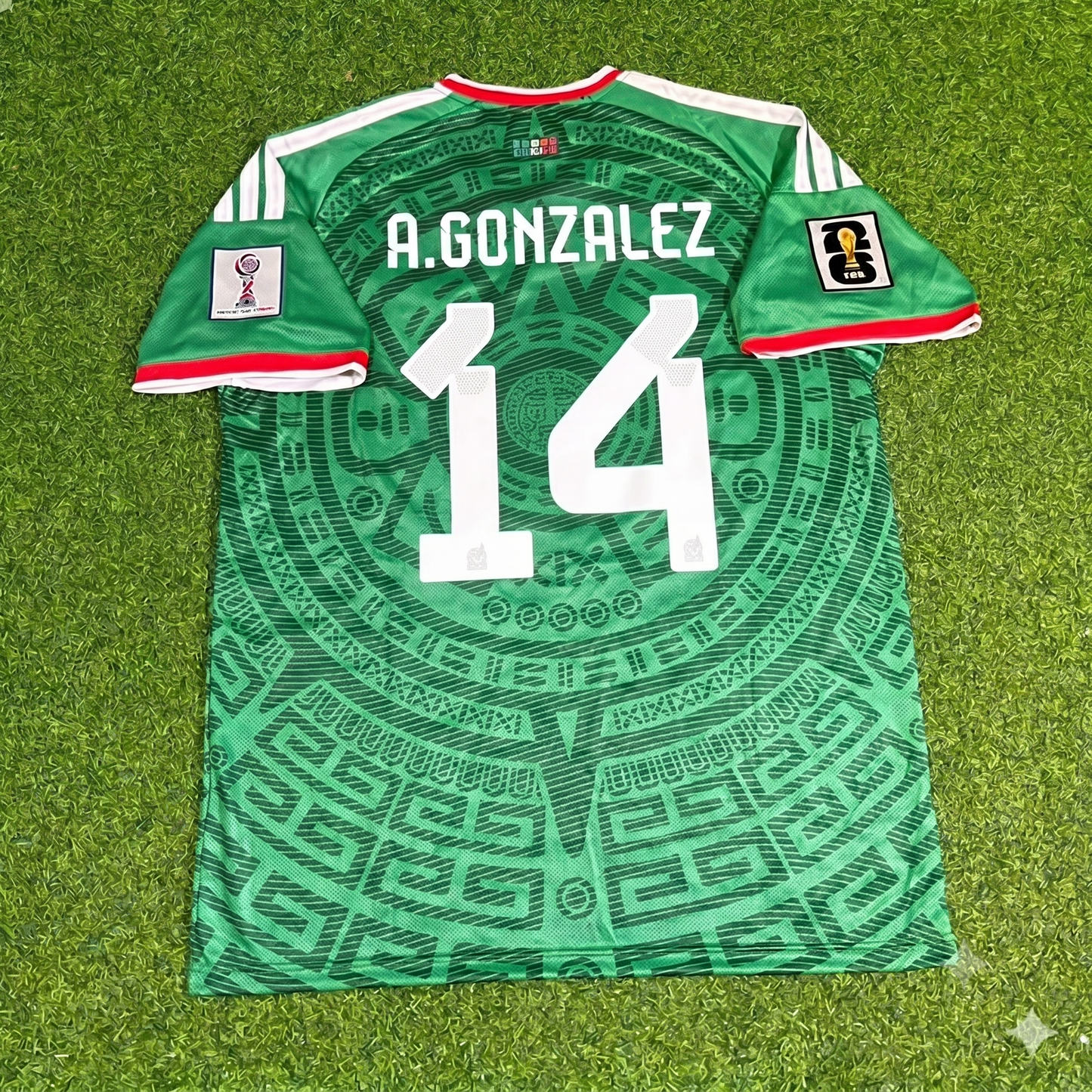 Armando Gonzalez Mexico 2026 World Cup Home Green Football Jersey