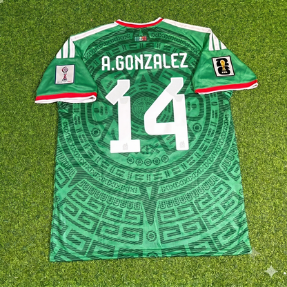 Armando Gonzalez Mexico 2026 World Cup Home Green Football Jersey