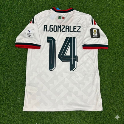 Armando Gonzalez Mexico 2026 World Cup Home White Football Jersey