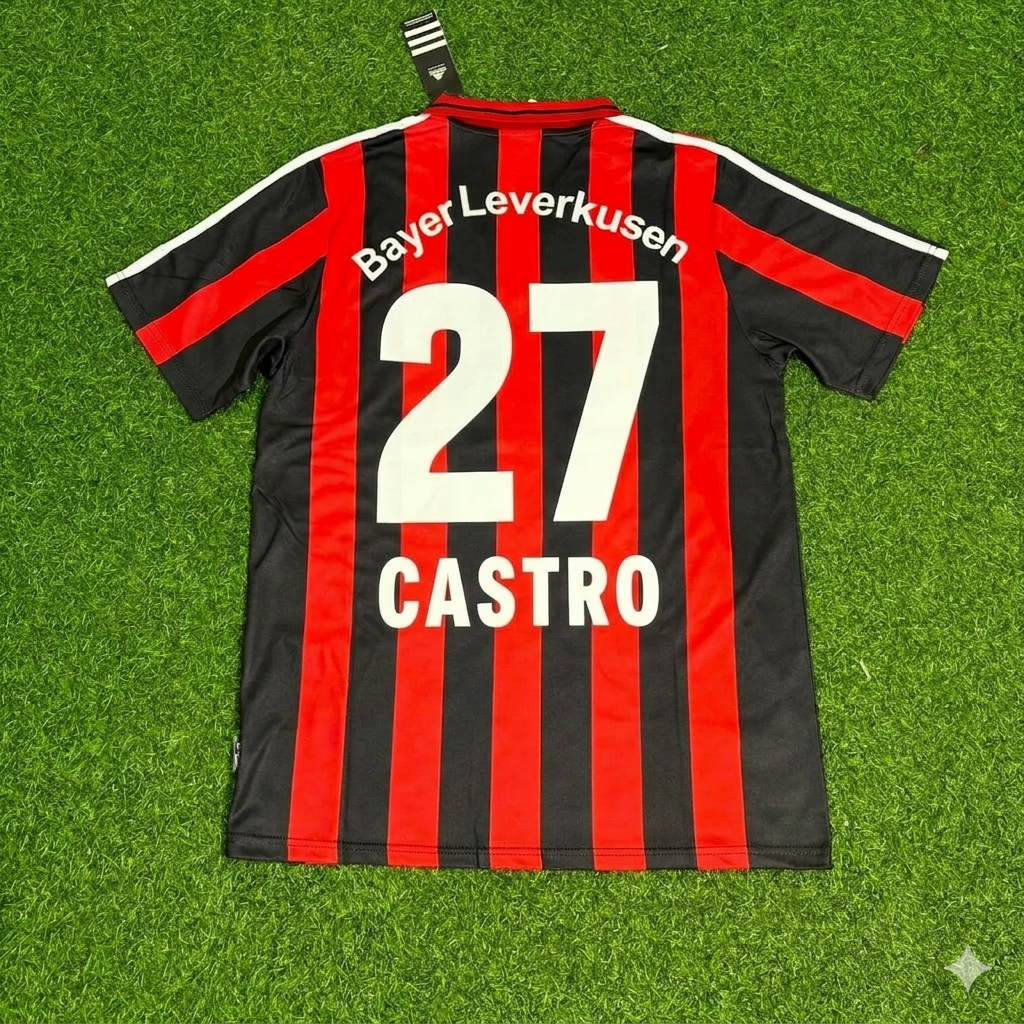 Gonzalo Castro Bayer Leverkusen Home Retro Football Jersey