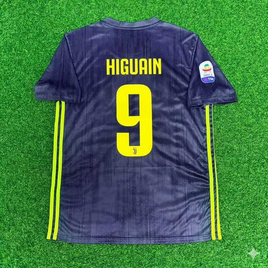 Gonzalo Higuaín #9 Juventus 2017-2018 Retro Home Football Jersey