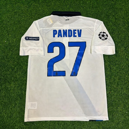 Goran Pandev #27 Inter 2011/2012 White Away Jersey Trikot Maillot Maglia Soccer Shirt