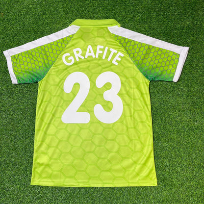 Grafite VfL Wolfsburg Grünes Retro Fußballtrikot
