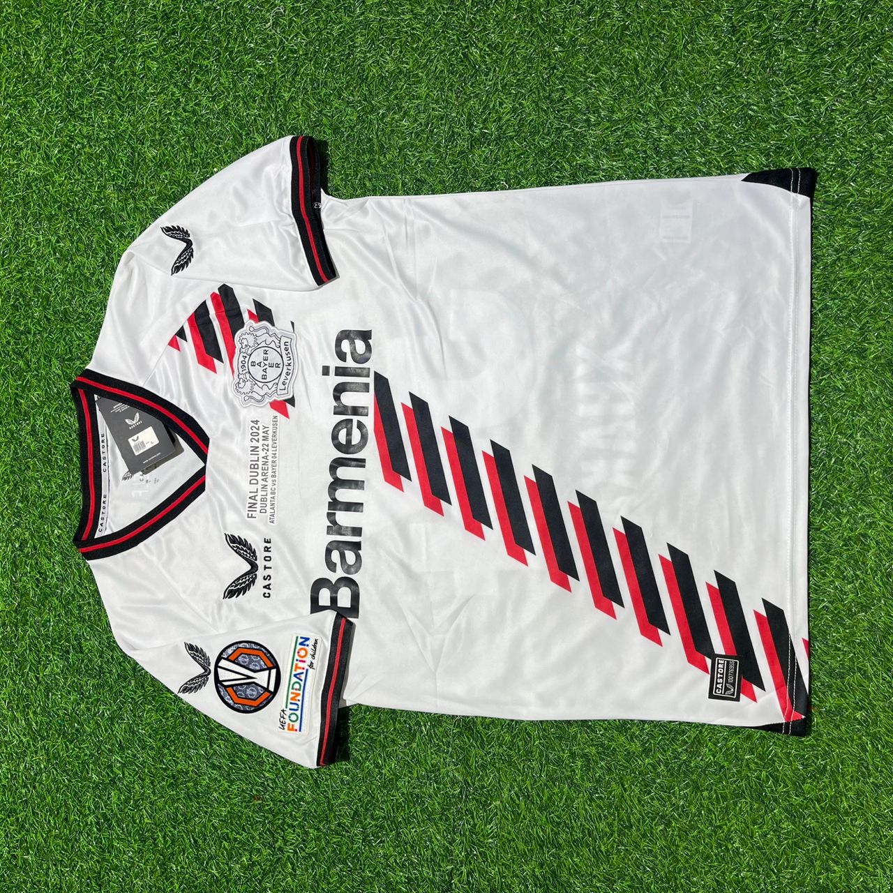 Granit Xhaka Bayer 04 Leverkusen 2024 Europa League Final Home Retro Football Jersey