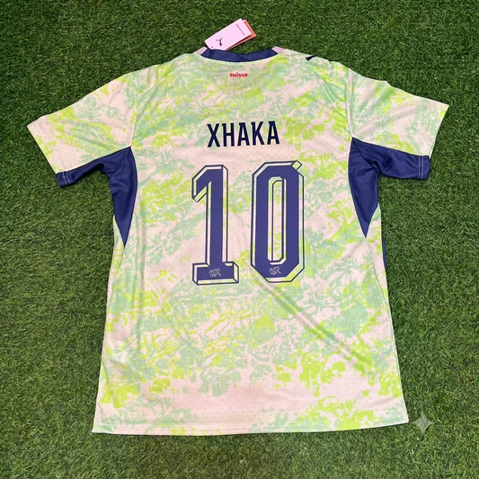 Granit Xhaka #10 Switzerland 2026 World Cup Away Kit Jersey Trikot Maillot