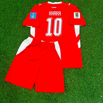 Granit Xhaka #10 Switzerland 2026 World Cup Children Jersey Trikot Maillot