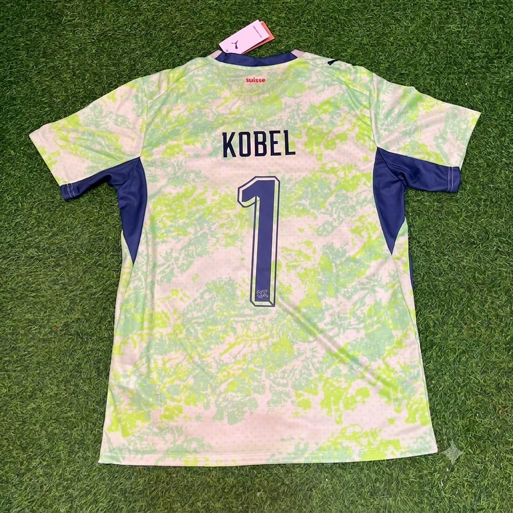 Gregor Kobel #1 Switzerland 2026 World Cup Away Kit Jersey Trikot Maillot