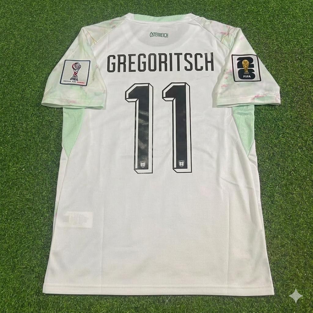 Michael Gregoritsch Austria White 2026 World Cup Football Jersey