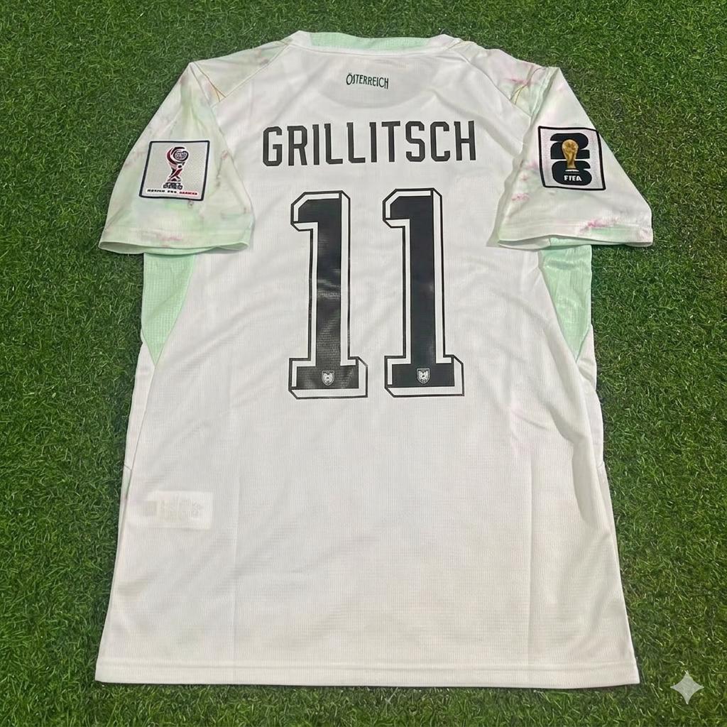 Florian Grillitsch Austria White 2026 World Cup Football Jersey