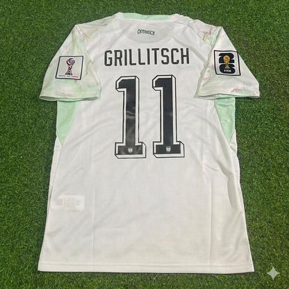 Florian Grillitsch Austria White 2026 World Cup Football Jersey