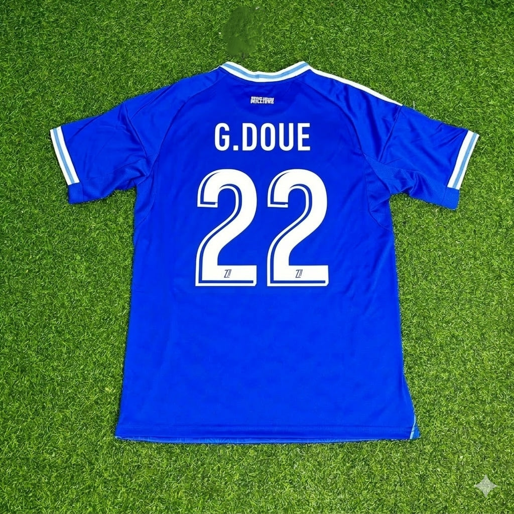Guéla Doué 22- Strasbourg New Season 2026 Jersey Trikot Maillot Soccer Shirt