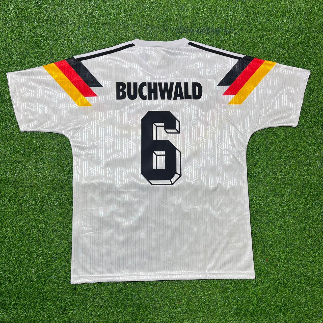 Guido Buchwald Deutschland 1990 Weltmeisterschaft Retro Fußballtrikot