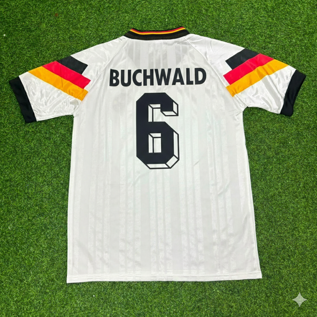 Guido Buchwald Germany 1992 Retro Football Jersey