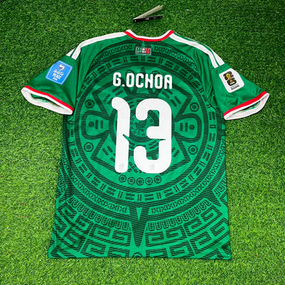 Guillermo Ochoa Mexico 2026 World Cup Home Green Football Jersey