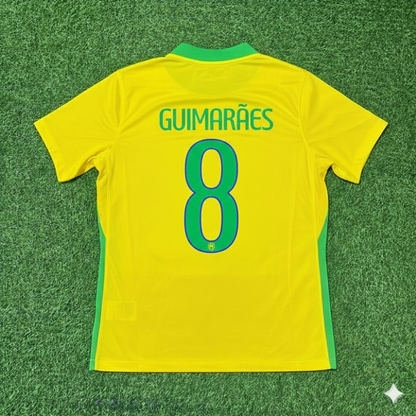 Bruno Guimaraes 8 Brazil 2026 World Cup New Season Football Jersey