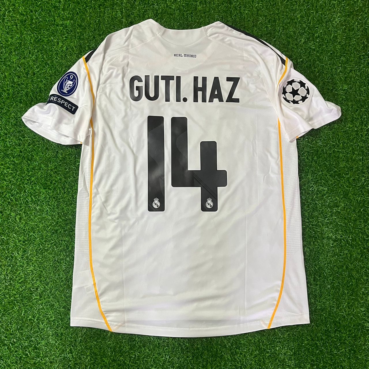 Guti Haz. Hernandez Real Madrid 2009 Season Champions League Retro Jersey Maillot Trikot Maglia