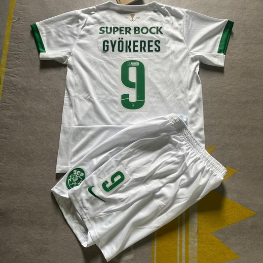 Viktor Gyökeres Kids Size Sporting CP Lisbon 2024-2025 Children New Season Football Jersey