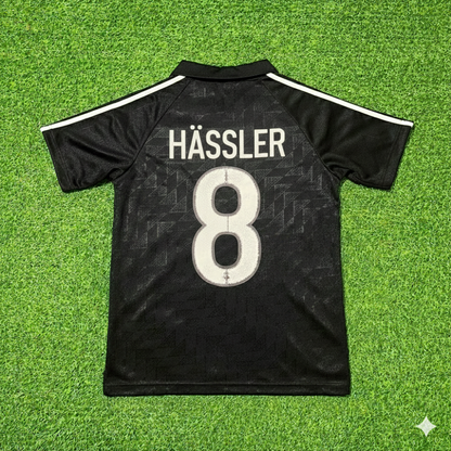 Thomas Hässler Deutschland 1990 WM Schwarzes Retro Fußballtrikot