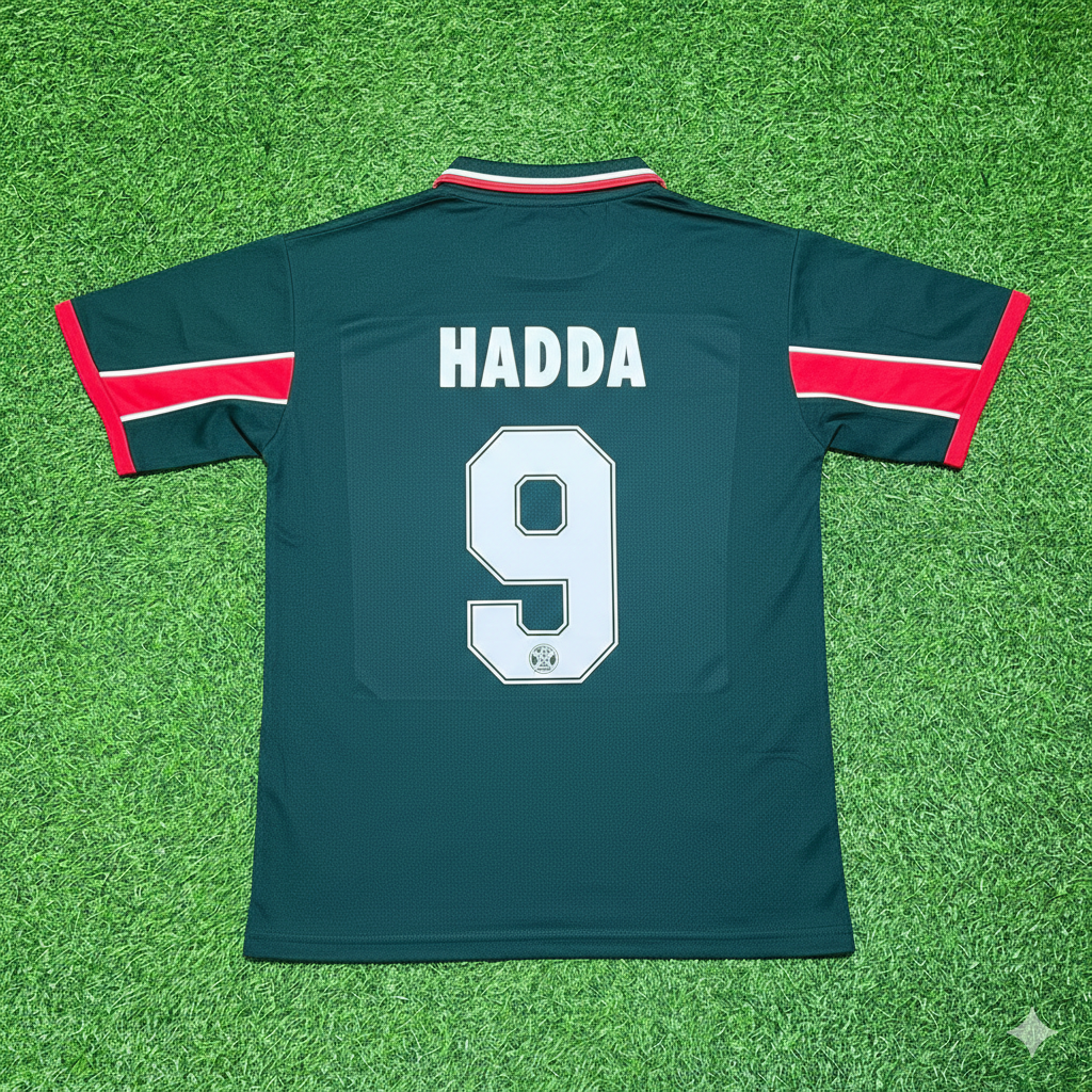 Abdeljalil Hadda Morocco Home Retro Football Jersey