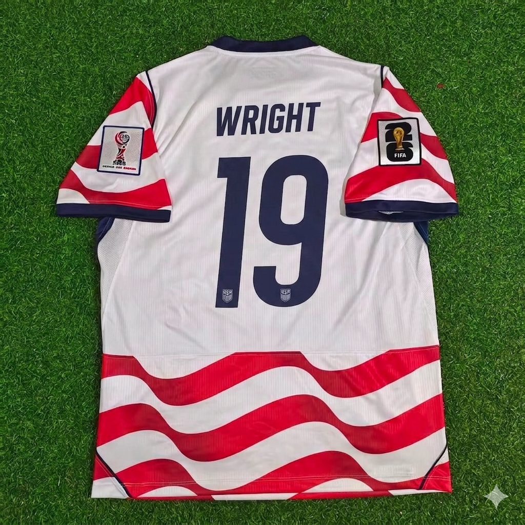 Haji Wright 19- USA 2026 World Cup Home Football Jersey