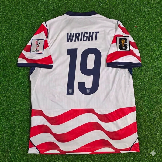 Haji Wright 19- USA 2026 World Cup Home Football Jersey
