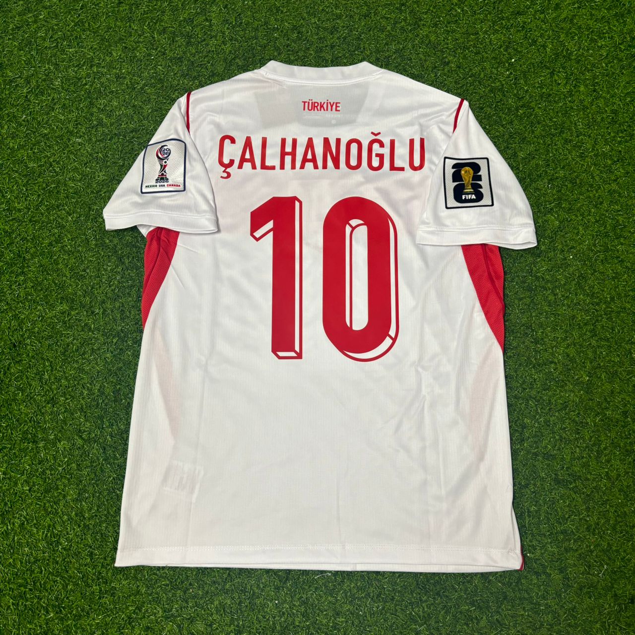Hakan Çalhanoğlu #10 Turkey Türkiye 2026 World Cup Away White Football Jersey