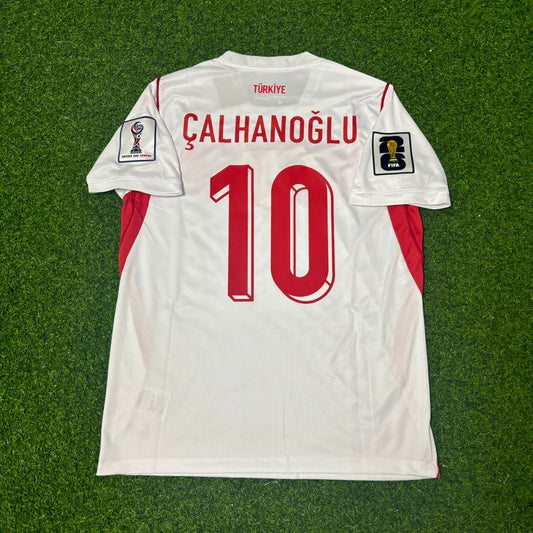 Hakan Çalhanoğlu #10 Turkey Türkiye 2026 World Cup Away White Football Jersey