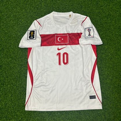 Hakan Çalhanoğlu #10 Turkey Türkiye 2026 World Cup Away White Football Jersey