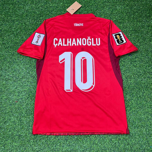 Hakan Çalhanoğlu #10 Turkey Türkiye 2026 World Cup Home Red Football Jersey