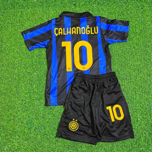 Hakan Calhanoglu Inter Home New Season 2027 Kids Jersey Trikot Maillot Soccer Shirt