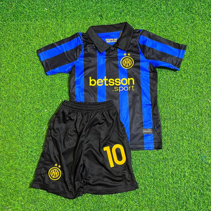Hakan Calhanoglu Inter Home New Season 2027 Kids Jersey Trikot Maillot Soccer Shirt