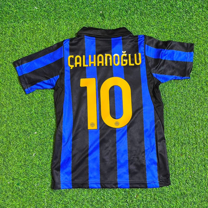 Hakan Calhanoglu Inter Home New Season 2027 Kids Jersey Trikot Maillot Soccer Shirt