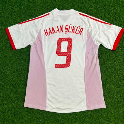 Hakan Şükür Türkiye Turkey 2002 World Cup White Retro Football Jersey