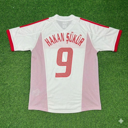 Hakan Şükür Türkiye 2002 World Cup White Retro Football Jersey