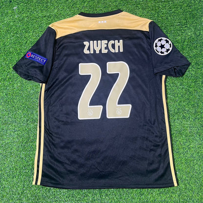 Hakim Ziyech Ajax 2018–2019 Champions League Black Retro Football Jersey Kit